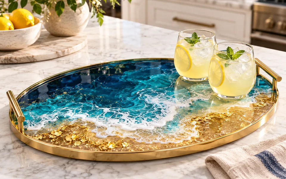 The ocean serving tray