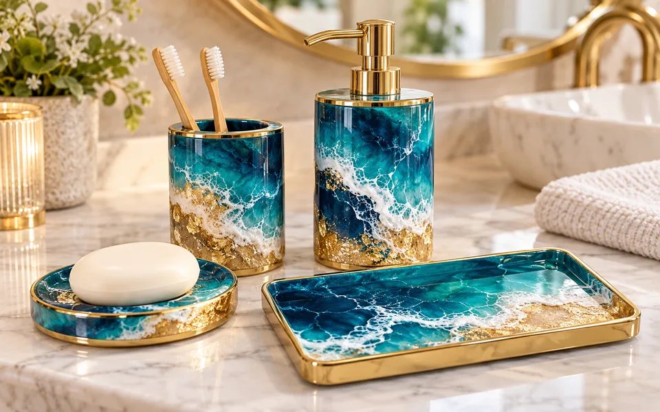 The bathroom set